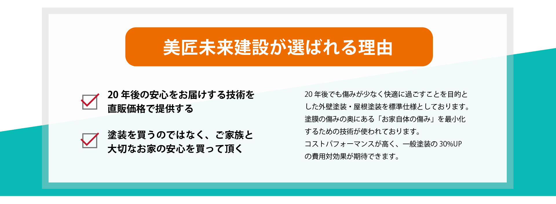 選ばれる理由